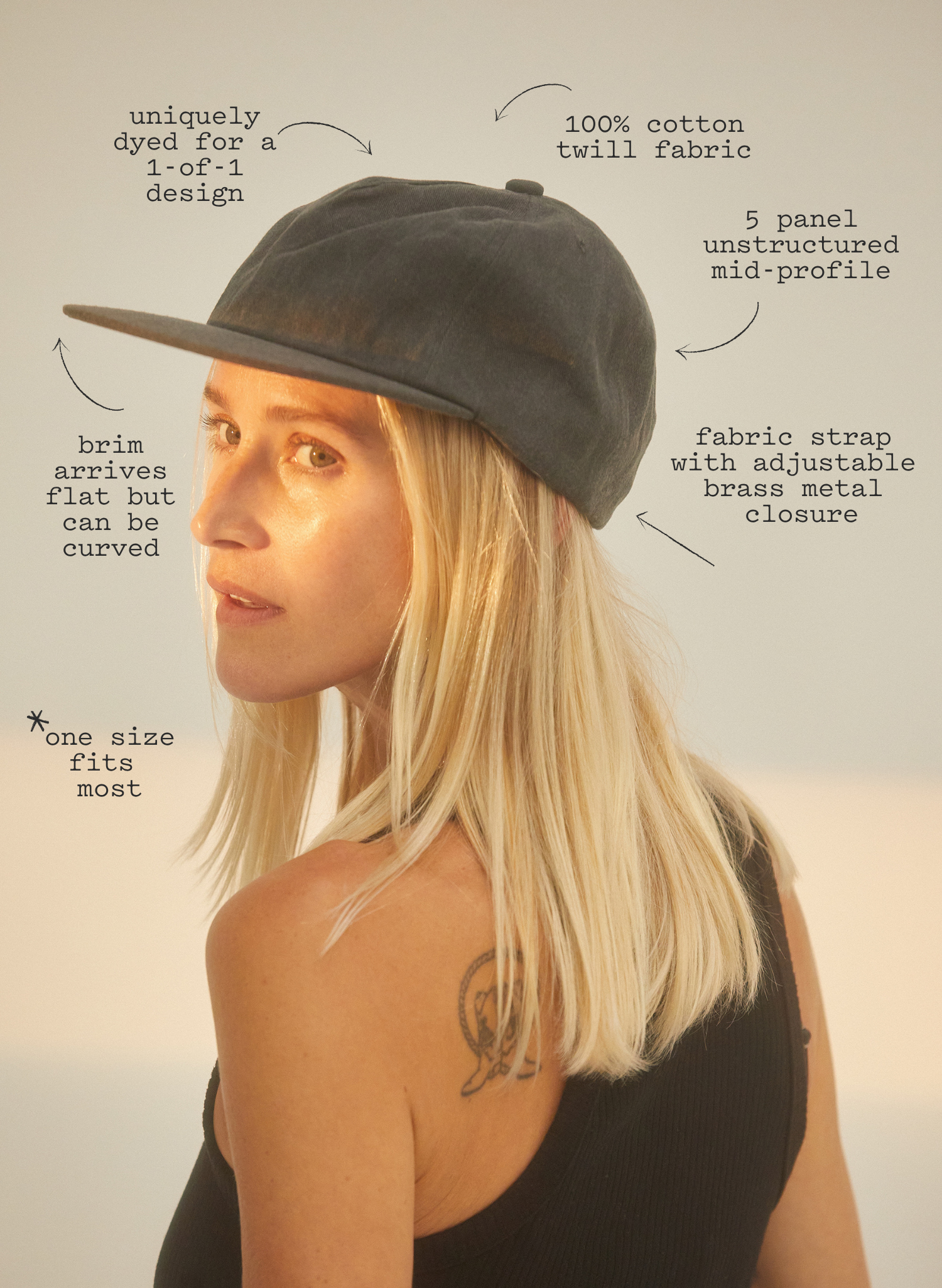 Washed Cotton Field Trip Hat™ | Vintage 5 Panel Cotton Cap | WELD MFG