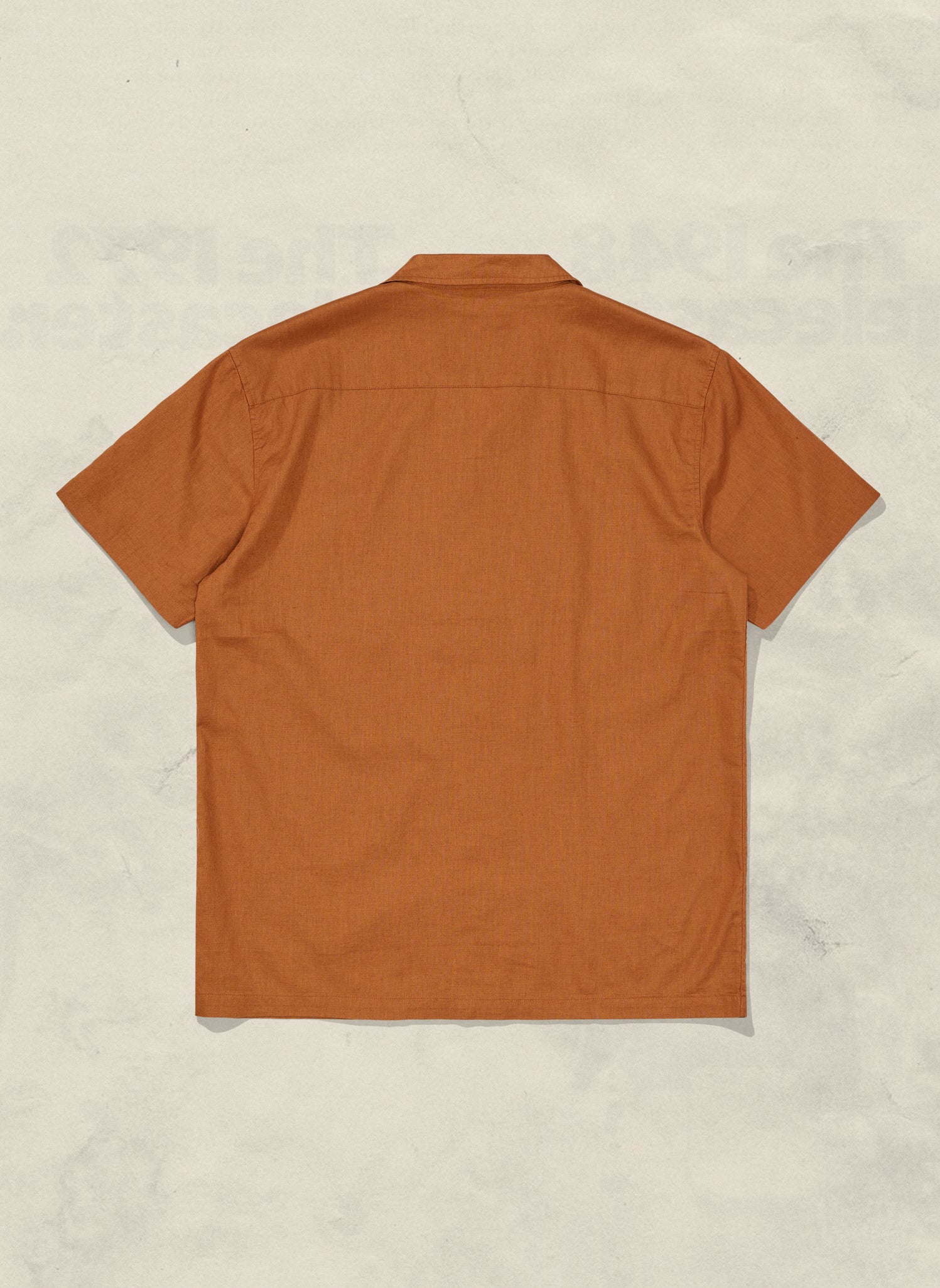 Soft Durable Hemp Organic Cotton Blend Button Up Shirt Unisex by Weld Mfg Earthy Tone Rust Vacation Collared Camp Shirt