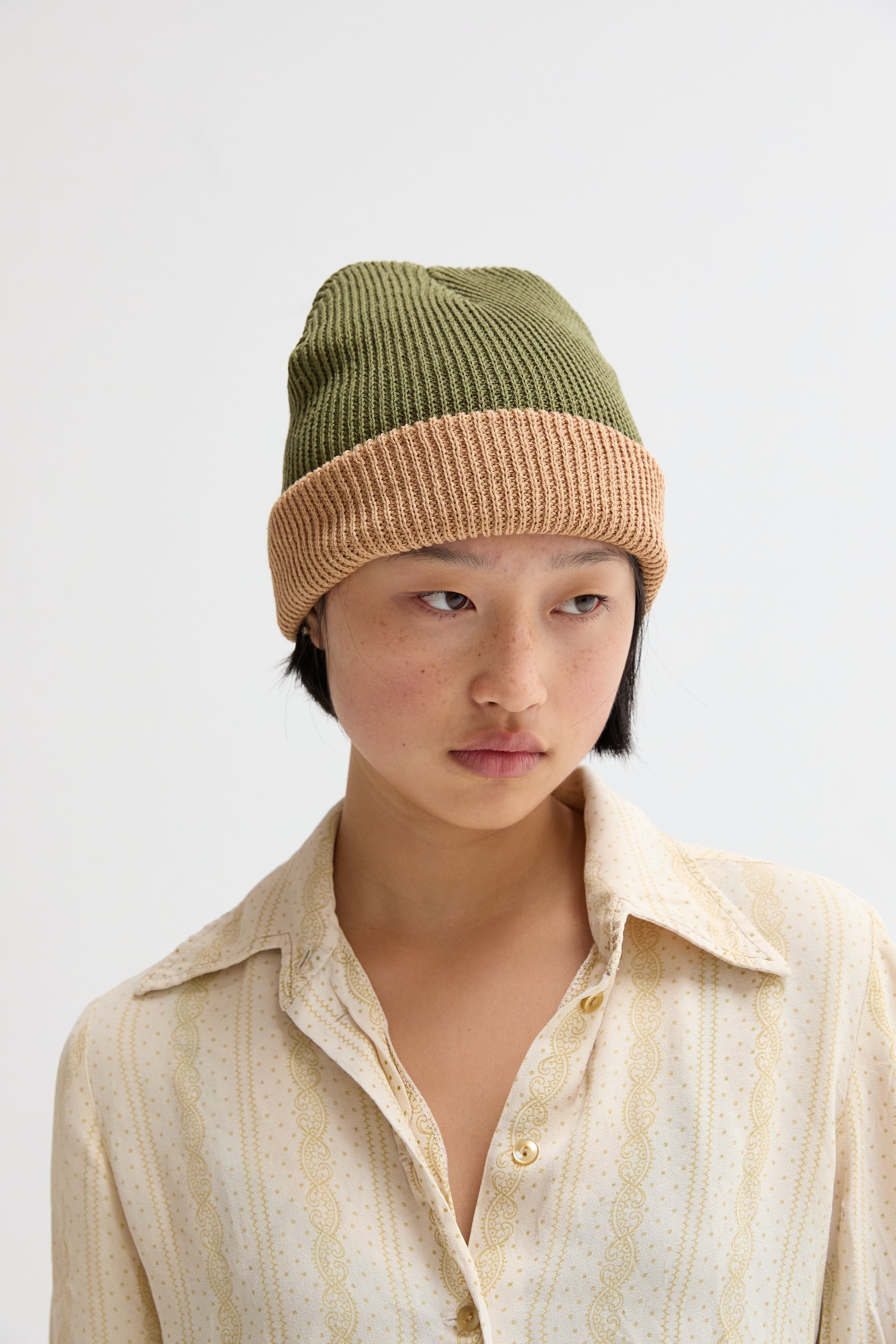Two Tone Slacker Beanie