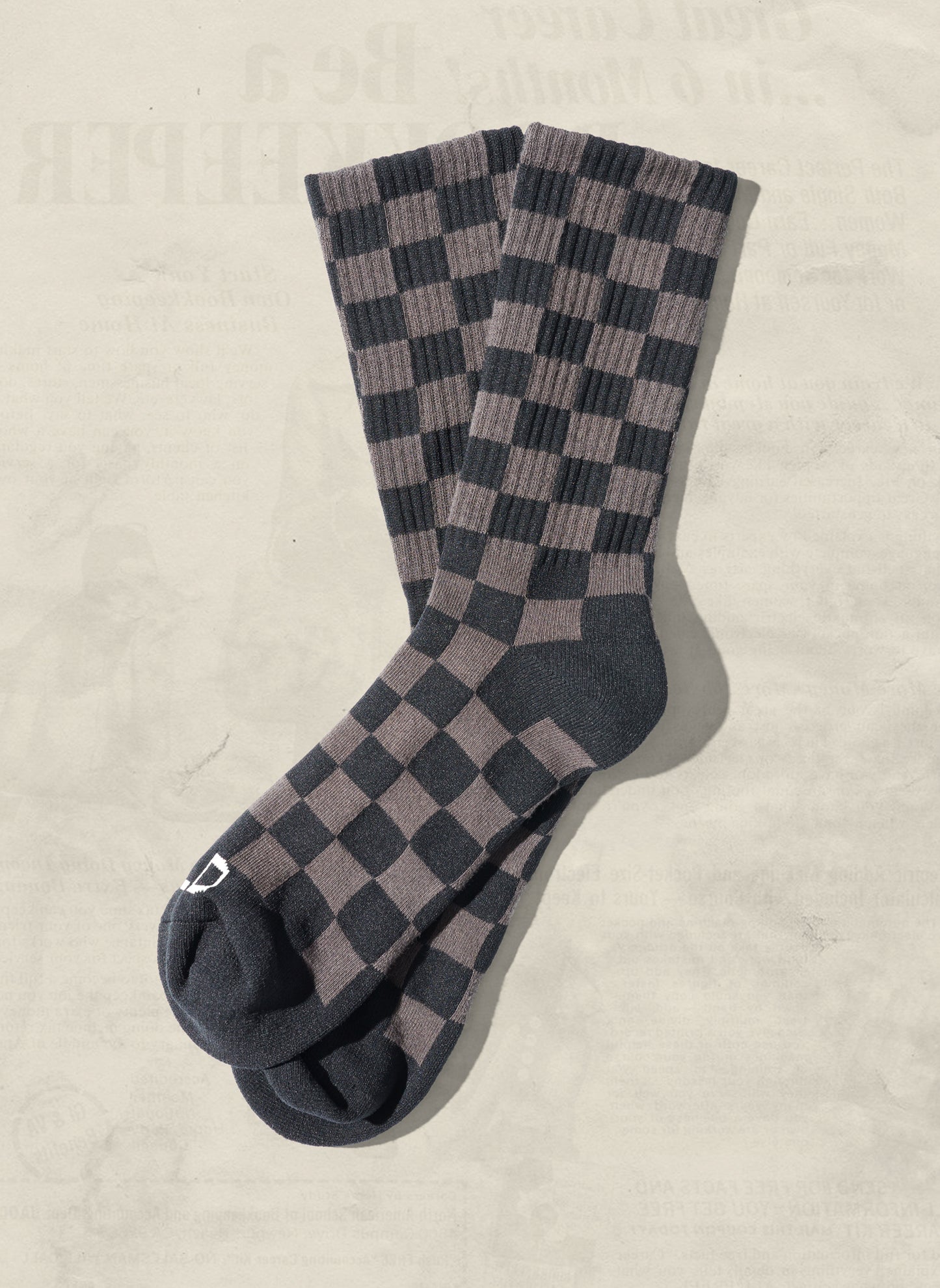 Tonal Checkerboard Socks (+4 Colors)