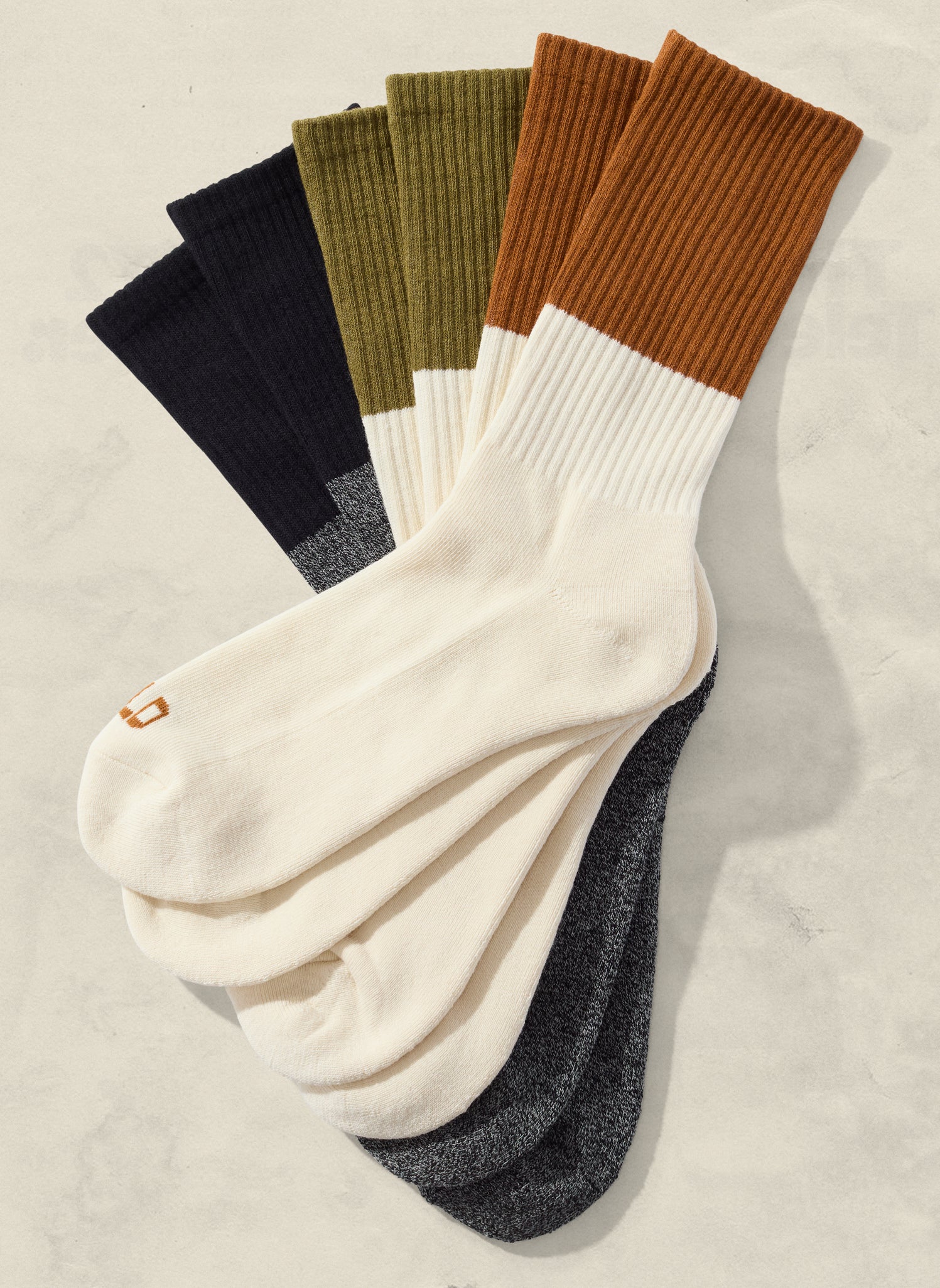 Color Block Crew Socks