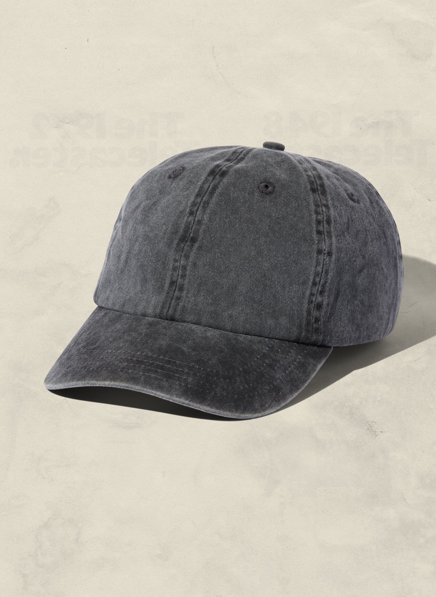 Men's Washed Cotton Baseball Cap - Pilot Wings Embroidered Dad Hat, Adjustable, Grey, One Size