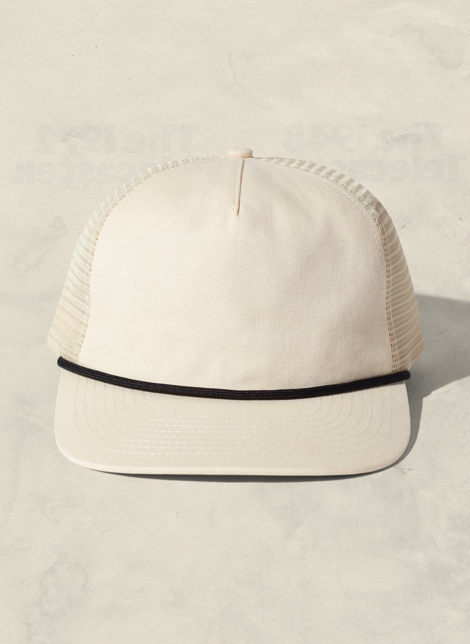 Brushed Cotton Rope Trucker Hat