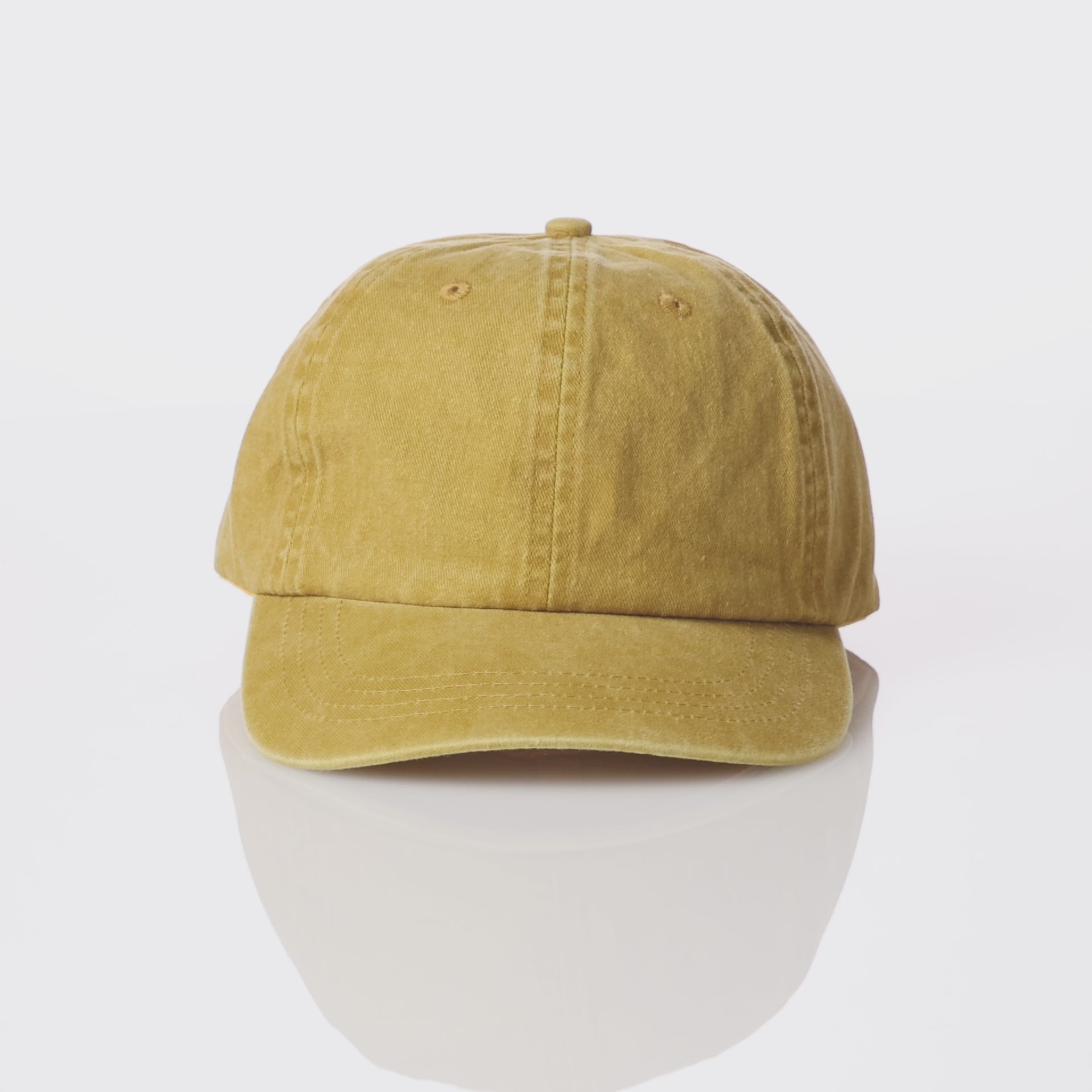 Weld Mfg Vintage Washed Brushed Cotton Unstructured Dad Hat. Comfy Laid Back Hats, Sun