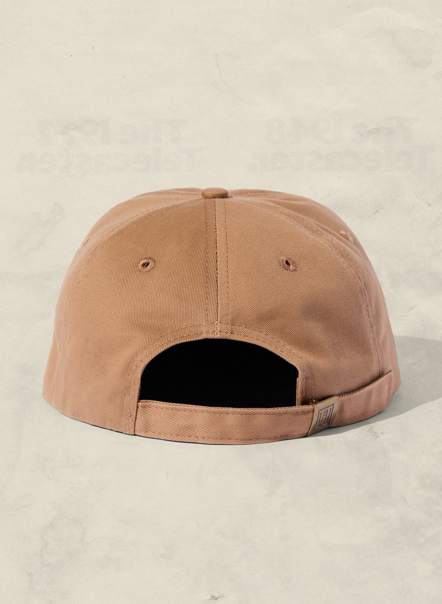 WELD MFG Brushed Cotton Twill Field Trip Hat with unstructured 6-panel crown and adjustable strap, Buy these wholesale blank hats and easily customize the cap with embroidery or patch, Dune