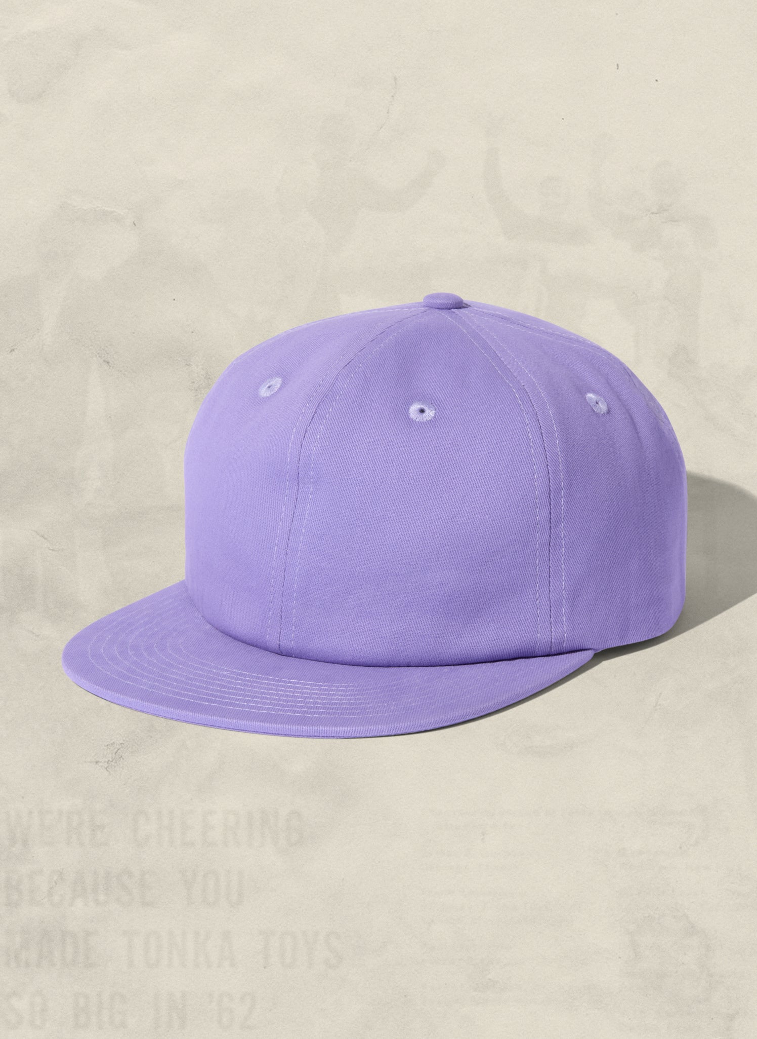 WELD MFG Brushed Cotton Twill Field Trip Hat with unstructured 6-panel crown and adjustable strap, Buy these wholesale blank hats and easily customize the cap with embroidery or patch, Moonstone