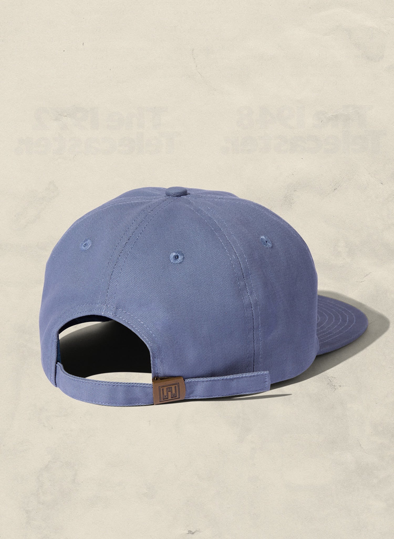 WELD MFG Brushed Cotton Twill Field Trip Hat with unstructured 6-panel crown and adjustable strap, Buy these wholesale blank hats and easily customize the cap with embroidery or patch, Slate Blue