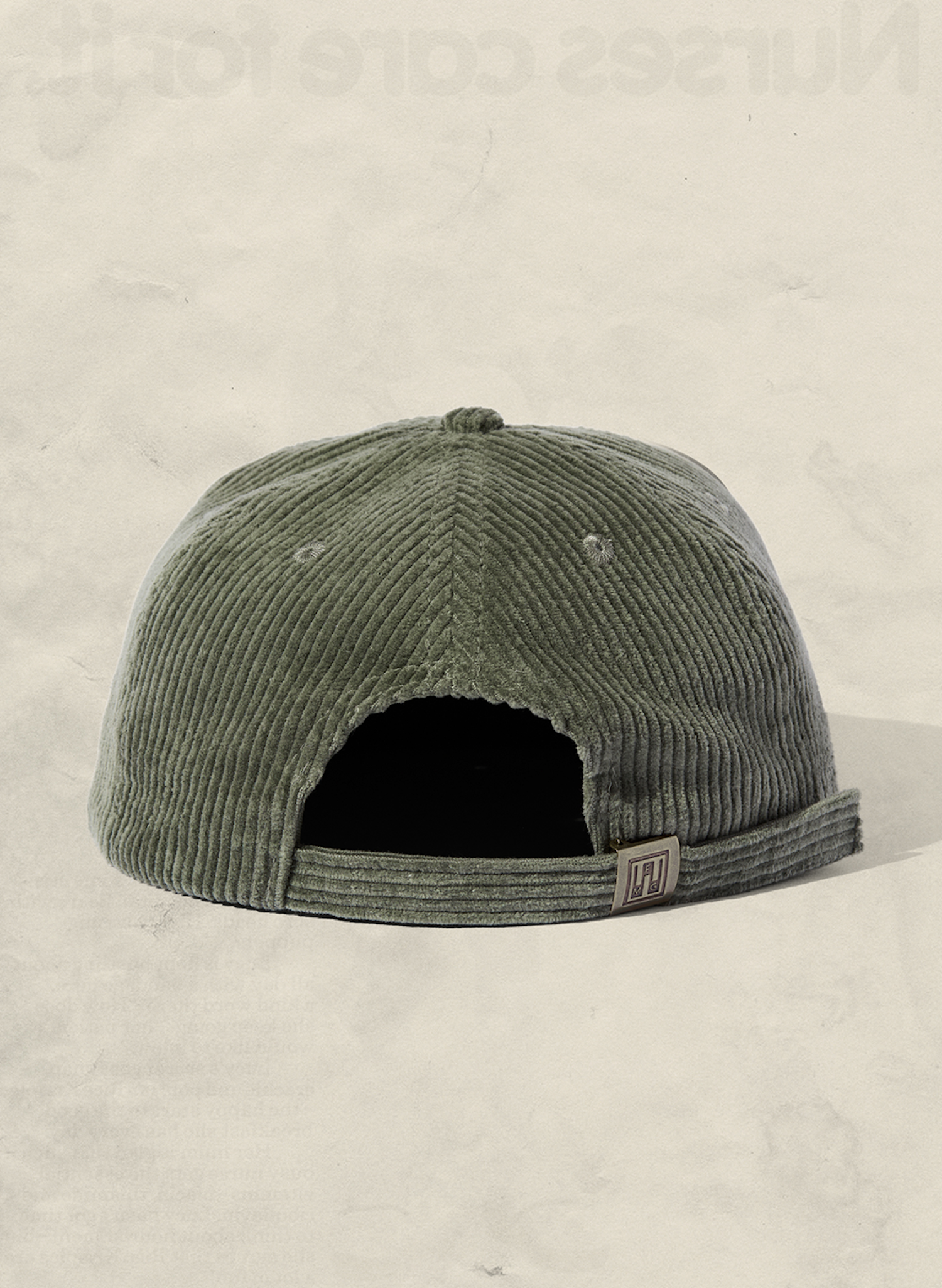 Weld Mfg Field Trip Hat-Unstructured 5 panel corduroy snapback hat, vintage inspired baseball hat, Cactus