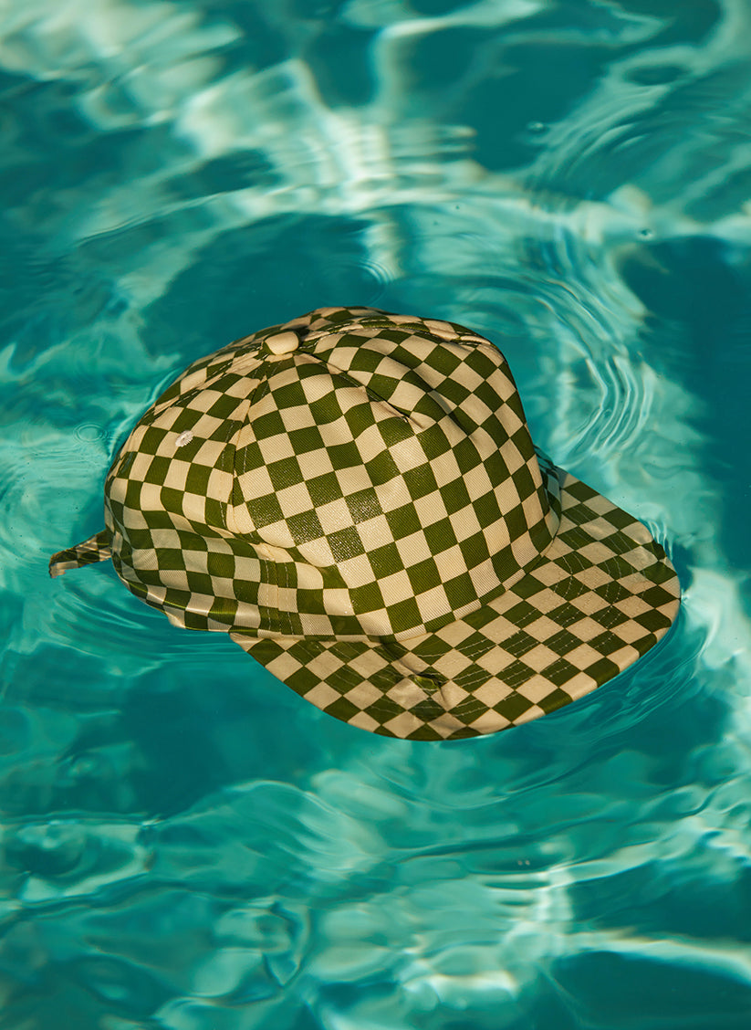 Weld Mfg Checkerboard Unstructured 5 Panel Hats - Vintage Inspired Hats - Laid Back Hats - Unique Earthy Color Hats for Creative Brands, Companies, Agencies