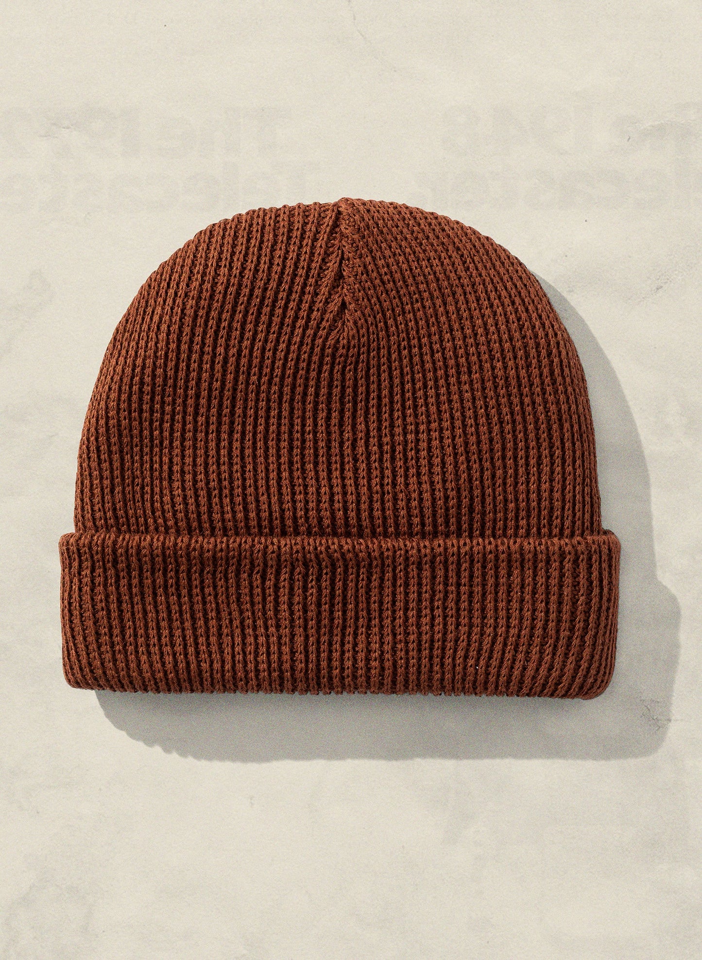 Weld Mfg Hemp Slacker Knit Ribbed Beanie Hat - Vintage Inspired Warm Comfortable Hat - Brown
