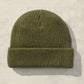 Weld Mfg Hemp Slacker Knit Ribbed Beanie Hat - Vintage Inspired Warm Comfortable Hat - Olive Green