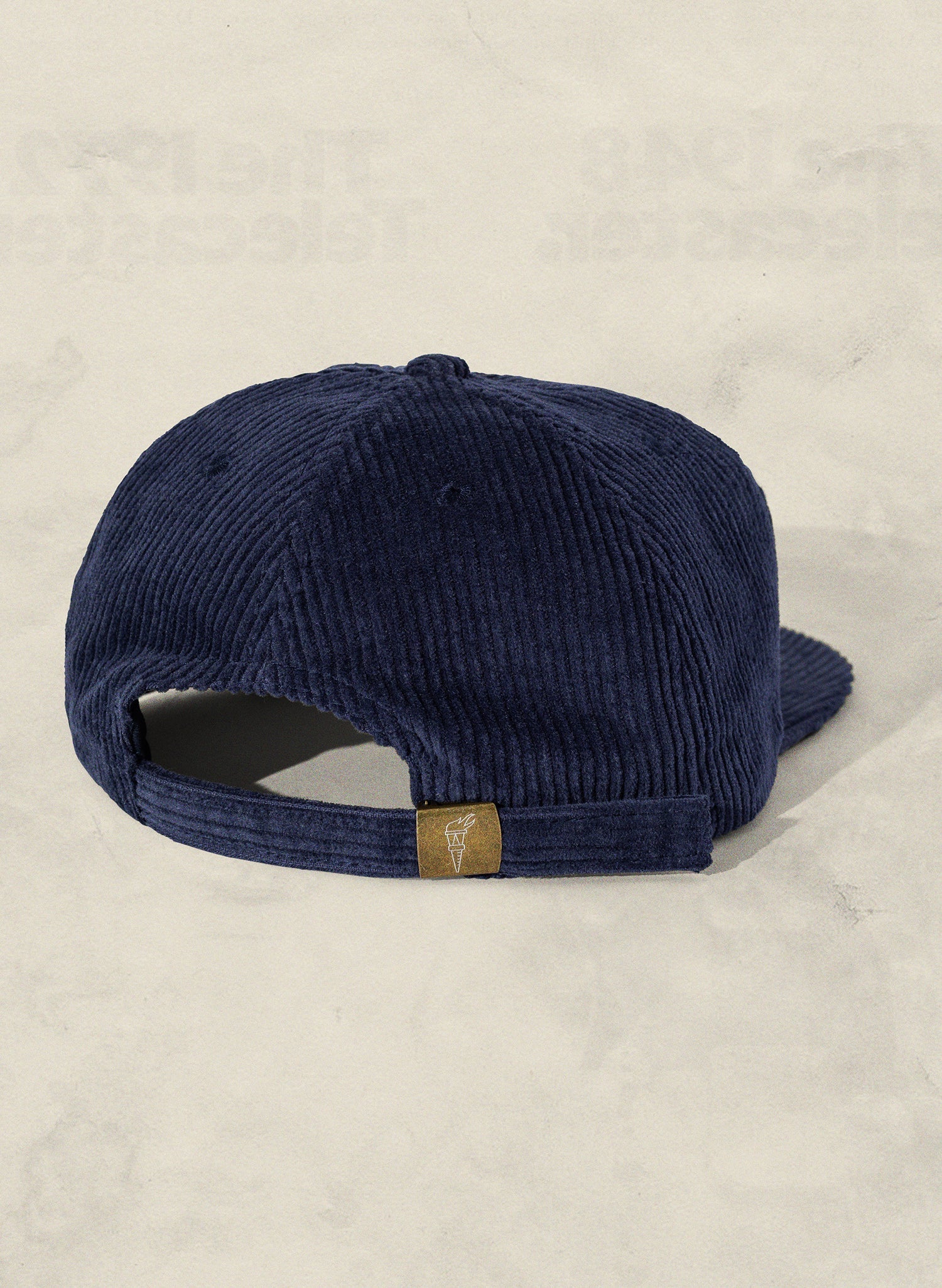 Weld Mfg Field Trip Hat - Unstructured 5 panel corduroy strapback hat, vintage inspired baseball hat, navy