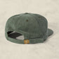 Weld Mfg Field Trip Hat - Unstructured 5 panel corduroy strapback hat, vintage inspired baseball hat, green
