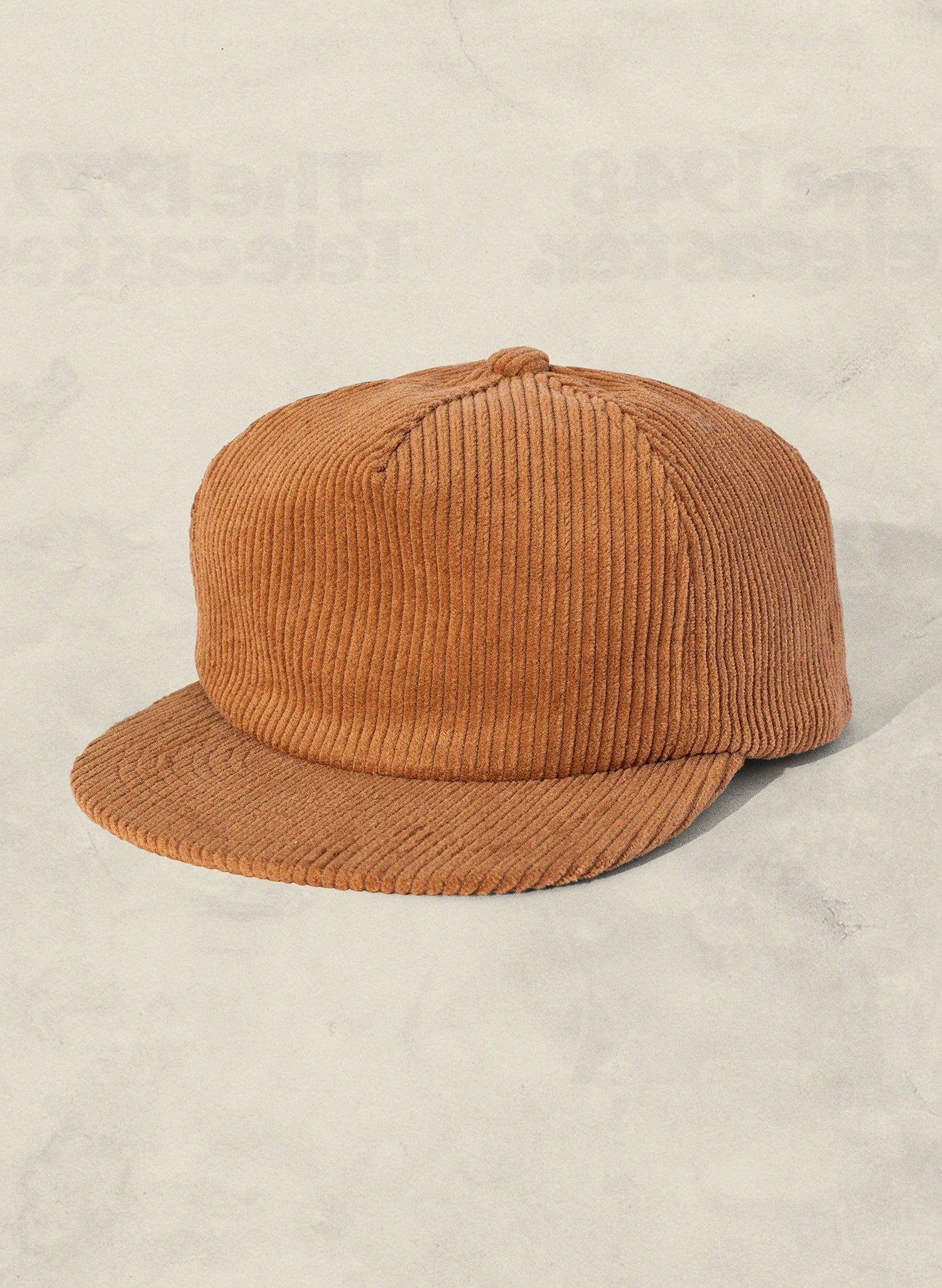 Weld Mfg Field Trip Hat - Unstructured 5 panel corduroy strapback hat, vintage inspired baseball hat, rust