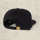Weld Mfg Field Trip Hat - Unstructured 6 panel brushed cotton twill strapback hat, vintage inspired baseball hat, black