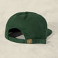 Weld Mfg Field Trip Hat - Unstructured 6 panel brushed cotton twill strapback hat, vintage inspired baseball hat, hunter green