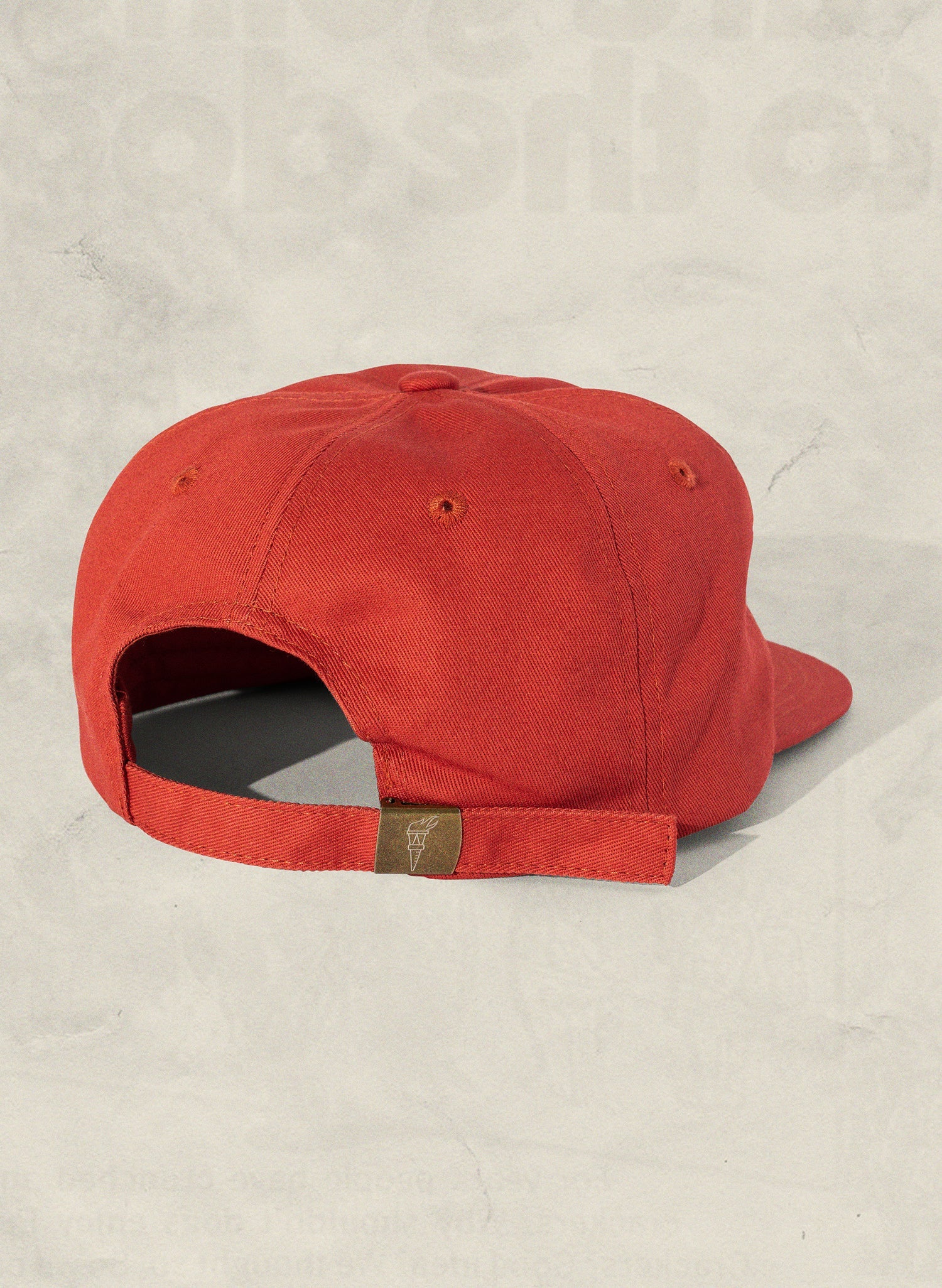 Weld Mfg Field Trip Hat - Unstructured 6 panel brushed cotton twill strapback hat, vintage inspired baseball hat, red