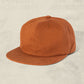 Weld Mfg Brushed Cotton Twill Kids Unstructured 6 Panel Vintage Inspired Baseball Strapback Hat - Laid Back Childrens Headwear - Rust