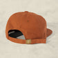 Weld Mfg Field Trip Hat - Unstructured 6 panel brushed cotton twill strapback hat, vintage inspired baseball hat, rust