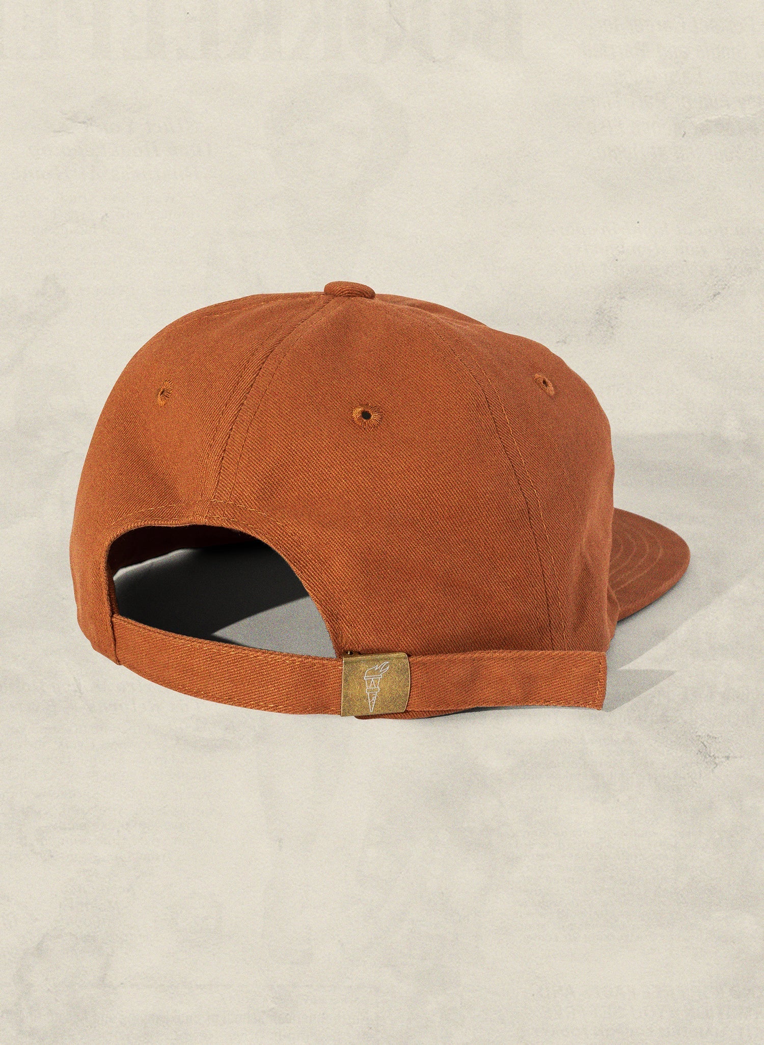 Weld Mfg Field Trip Hat - Unstructured 6 panel brushed cotton twill strapback hat, vintage inspired baseball hat, rust