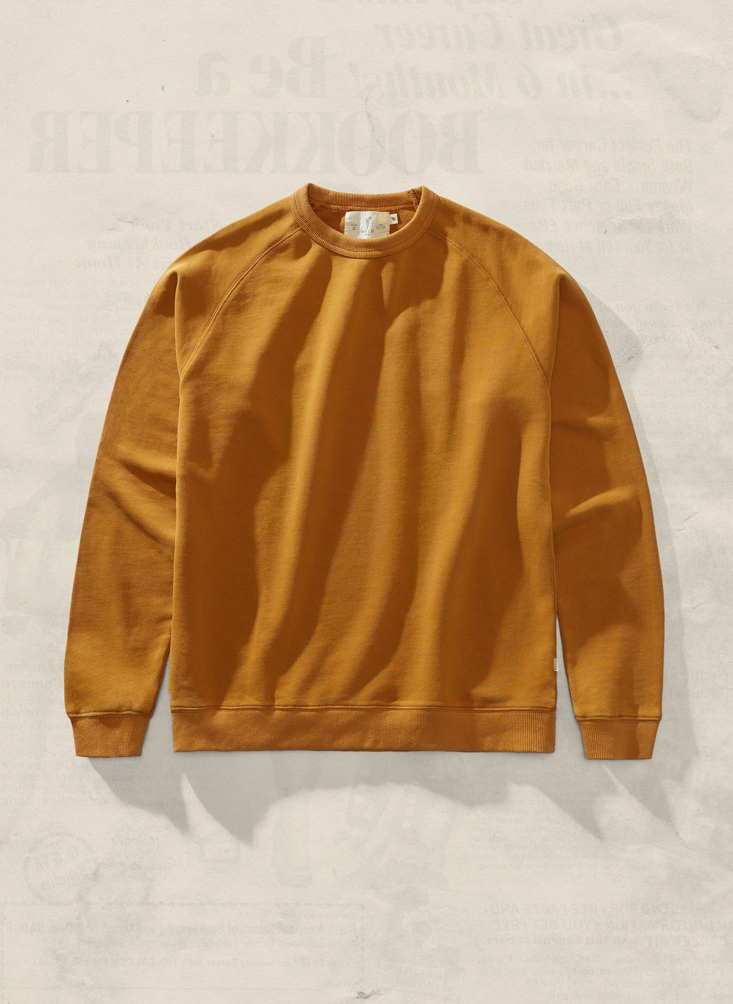 Mustard crew hotsell neck sweatshirt