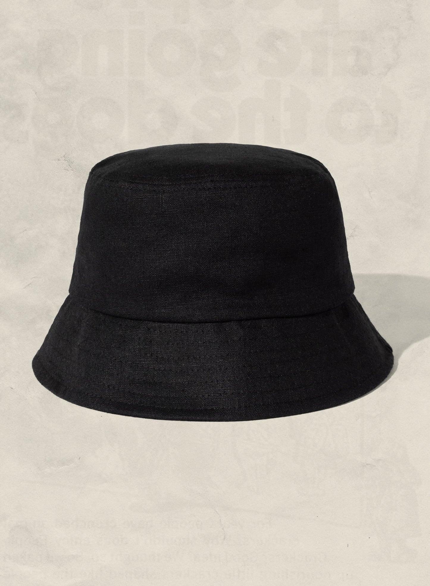 Weld Mfg Hemp Bucket Hat - Vintage Inspired Beach Sun Hat - Black