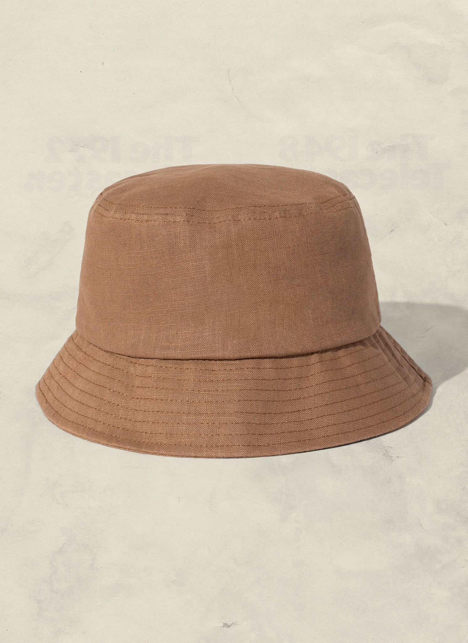 Weld Mfg Hemp Bucket Hat - Vintage Inspired Beach Sun Hat - Light Brown