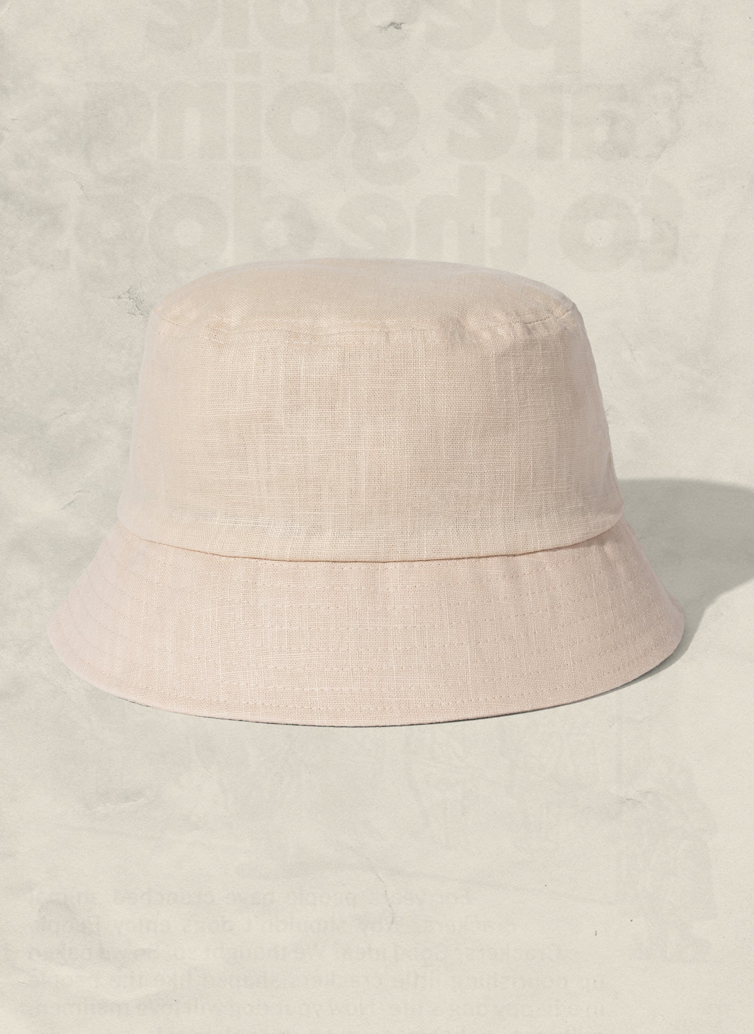 Weld Mfg Hemp Bucket Hat - Vintage Inspired Beach Sun Hat - Cream