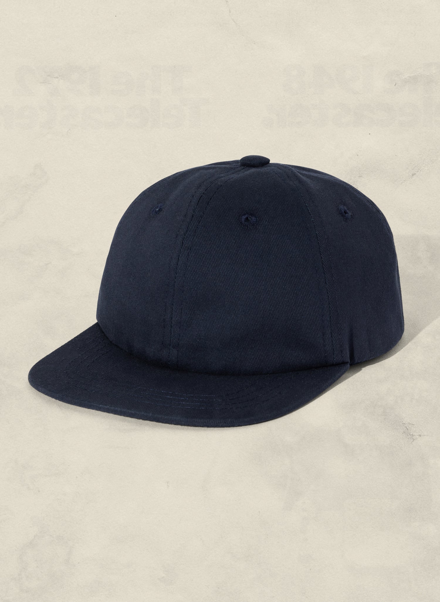 Weld Mfg Brushed Cotton Twill Kids Unstructured 6 Panel Vintage Inspired Baseball Strapback Hat - Laid Back Childrens Headwear - Navy