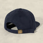 Weld Mfg Brushed Cotton Twill Kids Unstructured 6 Panel Vintage Inspired Baseball Strapback Hat - Laid Back Childrens Headwear - Navy