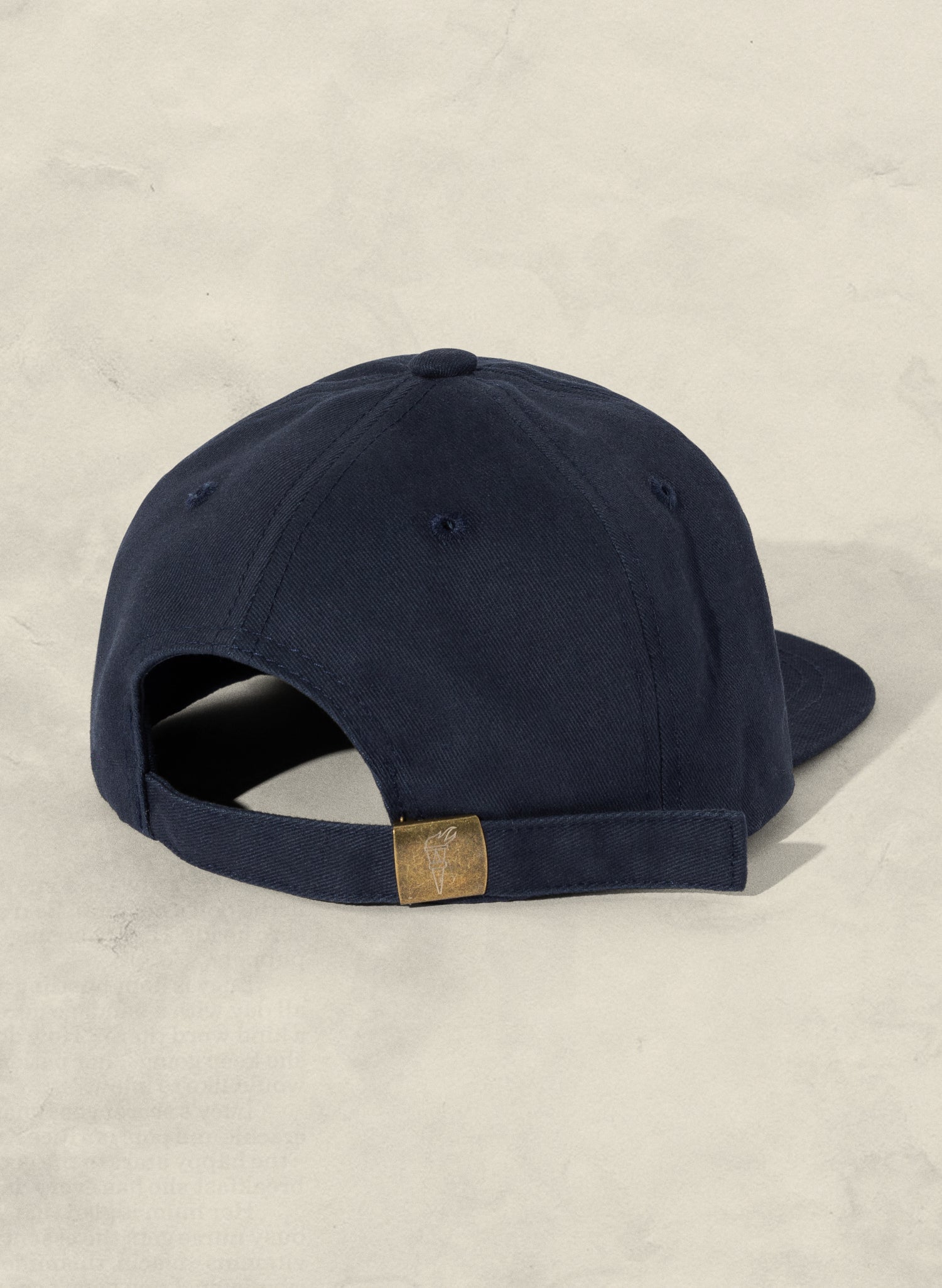 Weld Mfg Brushed Cotton Twill Kids Unstructured 6 Panel Vintage Inspired Baseball Strapback Hat - Laid Back Childrens Headwear - Navy