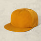 Weld Mfg Nylon Unstructured 5 Panel Vintage Inspired Baseball Strapback Hat - Laid Back Headwear - Mustard