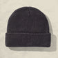 Weld Mfg Hemp Slacker Knit Ribbed Beanie Hat - Vintage Inspired Warm Comfortable Hat - Charcoal Grey