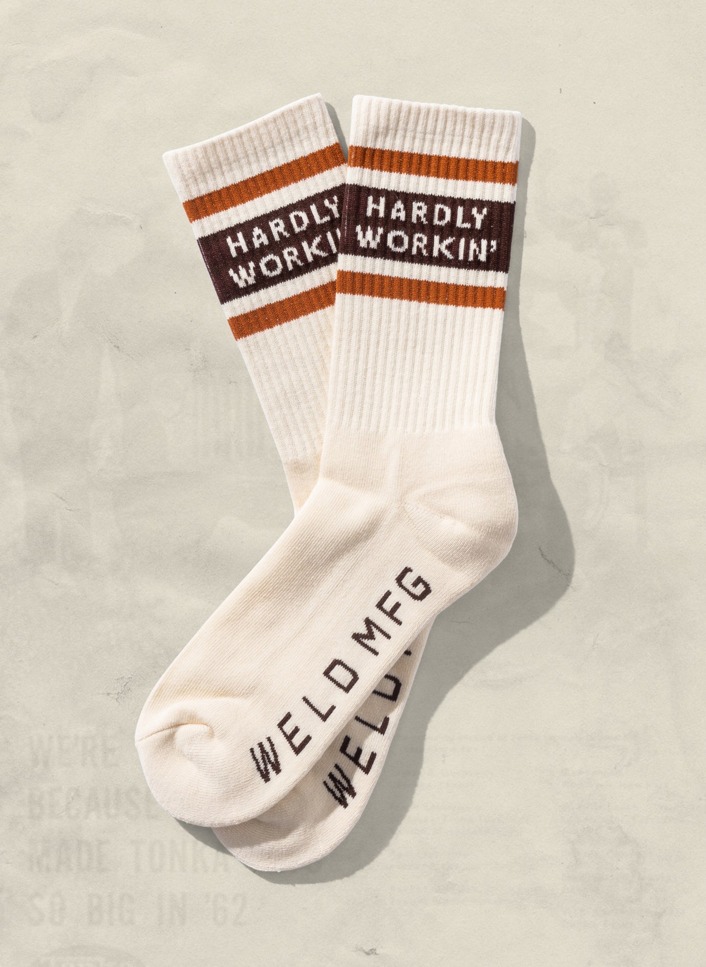Hardly Workin' Crew Socks