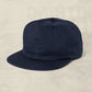 Weld Mfg Field Trip Hat - Unstructured 6 panel brushed cotton twill strapback hat, vintage inspired baseball hat, navy